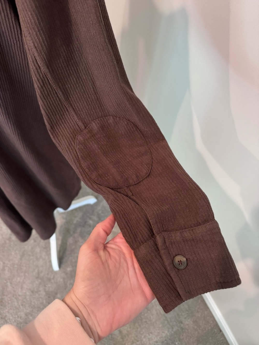 NWT $148 Pilcro By Anthropologie Duster Jacket Women's Size L Chocolate Shacket - Picture 5 of 8